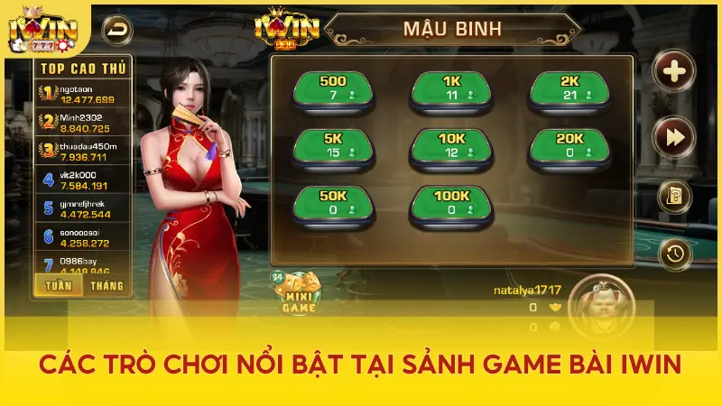 Khám phá kho Game Bài đình đám tại Iwin Club