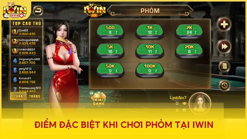 Trải nghiệm phỏm iWin với công nghệ hiện đại và phần thưởng hấp dẫn