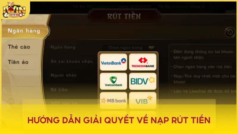 Câu hỏi thường gặp về nạp rút tiền