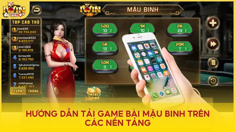 Cách tải game bài Mậu Binh về thiết bị iOS