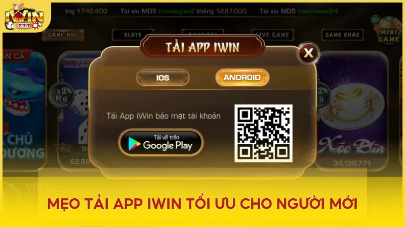 Tải game iWin từ nguồn chính thống và bật thông báo cập nhật ứng dụng